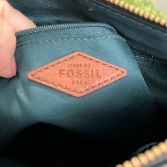 Fossil 1954 Blue Synthetic And Leather Crossbody Purse - Picture 9 of 12